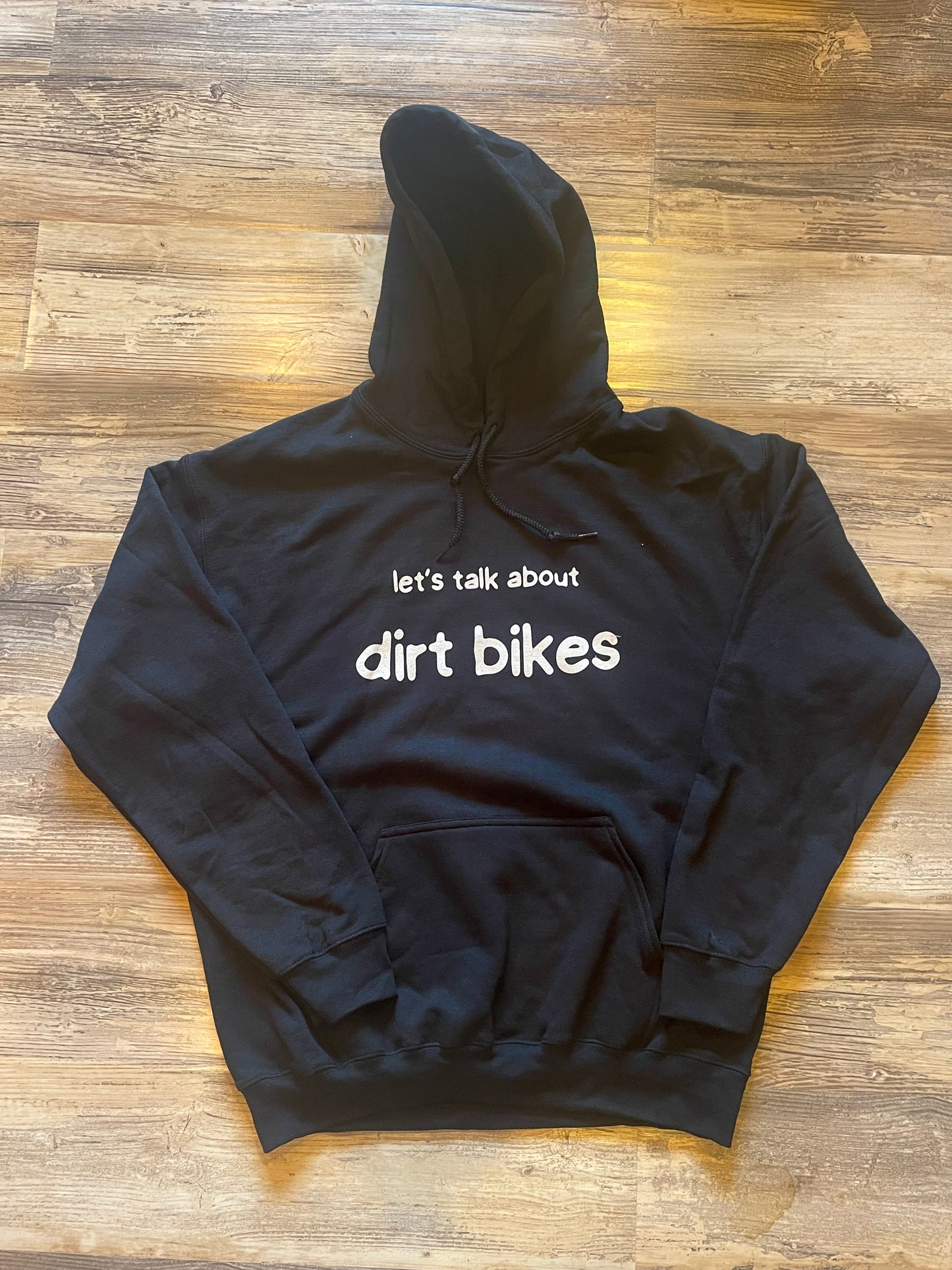 “Let’s talk about dirt bikes” hoodie sweatshirt